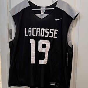Nike Black and White Lacrosse Tank/practice jersey